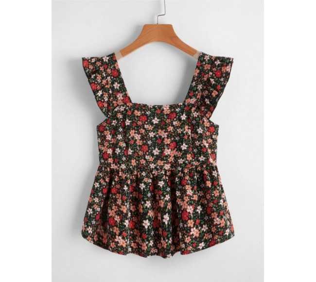 Shein Blusa Peplum de...